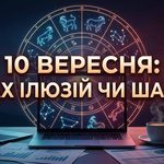Гороскоп на 10 вересня 2026 року: день раптових прозрінь, гострих слів і розбитих ілюзій