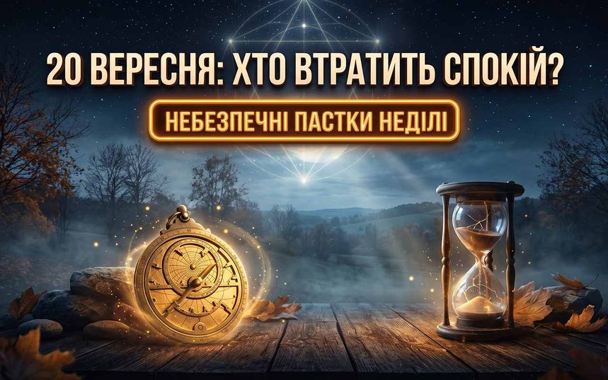 Гороскоп на 20 вересня 2026: кому неділя підкине приховану пастку, а хто знайде золоту жилу