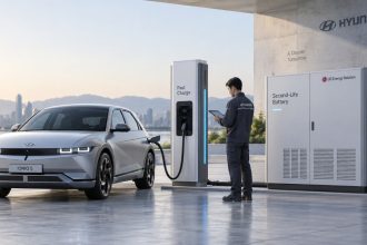 Hyundai та LG Energy Solution тестують у Кореї систему на 200 кВт·год зі списаних батарей електромобілів для швидкісних зарядних станцій. Деталі пілотного проєкту та ролі партнерів. Умови тестування.