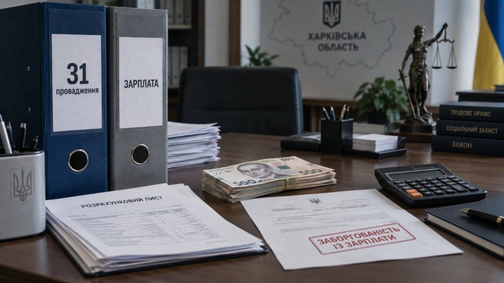 На Харківщині борги із зарплати сягнули 438,7 млн грн: що відомо про нові провадження