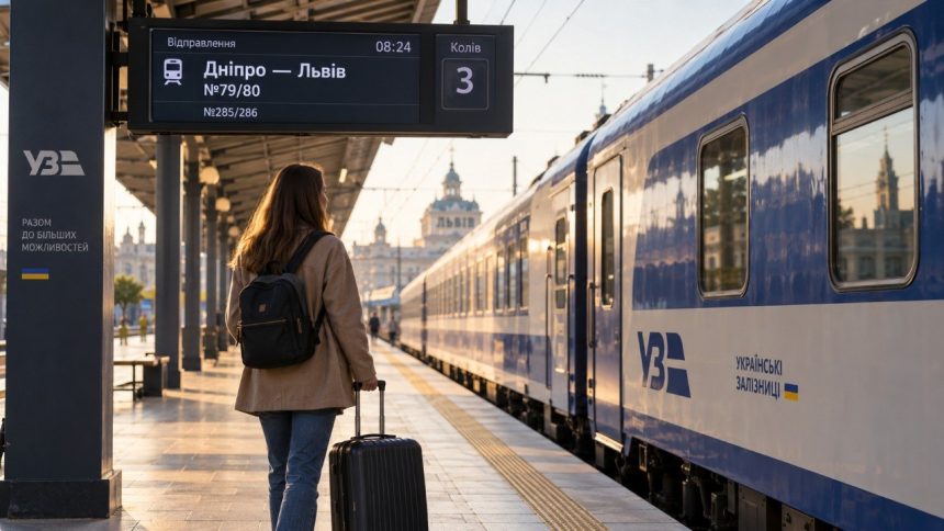 Потяг Дніпро — Львів у 2026 році: підтверджені рейси №79/80 і №285/286, маршрут, прибуття до Львова, квитки Укрзалізниці, ціни, Дія.Підпис і правила повернення.
