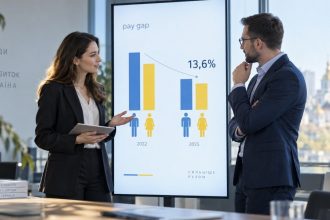 Україна планує до 2030 року скоротити гендерний розрив в оплаті праці з 18,6% до 13,6%. Уряд готує нові правила прозорості зарплат, оцінки праці та захисту від дискримінації в Україні.