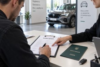 Як оформити договір купівлі-продажу авто в Україні у 2026 році: документи для продавця й покупця, процедура в сервісному центрі МВС і Дії, вартість перереєстрації, податки та правила безпечної угоди.
