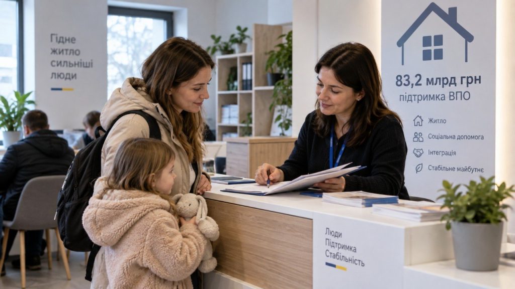 Допомога ВПО у 2027 році: уряд заклав 83,2 млрд грн на виплати, житло та роботу