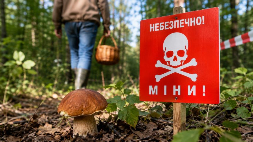 Сезон грибів в Україні 2026 почався на тлі мінної небезпеки. Де не можна заходити до лісу, які області залишаються ризикованими та як діяти при виявленні міни чи боєприпасу.