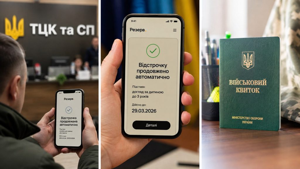 Автоматичне продовження відстрочки: кому у 2026 році більше не потрібно йти до ТЦК
