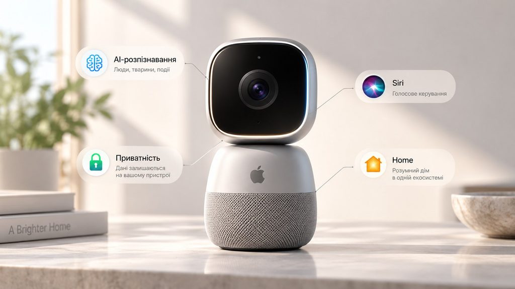 Apple у 2027 році може випустити розумну камеру з ШІ для захисту дому