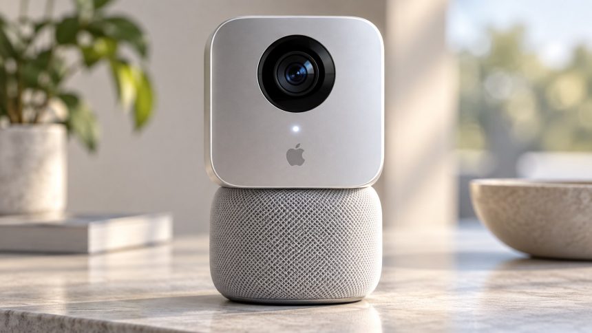 Apple готує розумну домашню камеру з ШІ та новий сервіс безпеки на 2027 рік. Розбираємо функції, HomeKit, приватність, запис відео та відомі строки запуску.